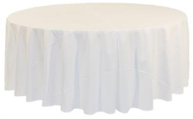 Tischdecke weiß rund ø 2,40m